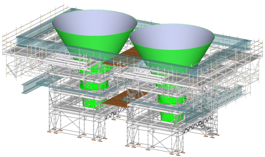 scaffolding design done by breight group inhouse designers