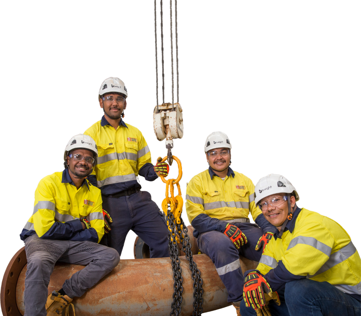 4 first nation Australians in the breight group training facility