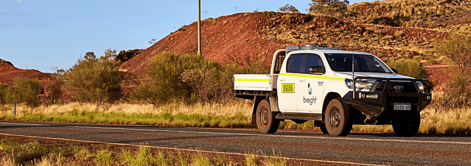Breight Group company car on the ground across australia